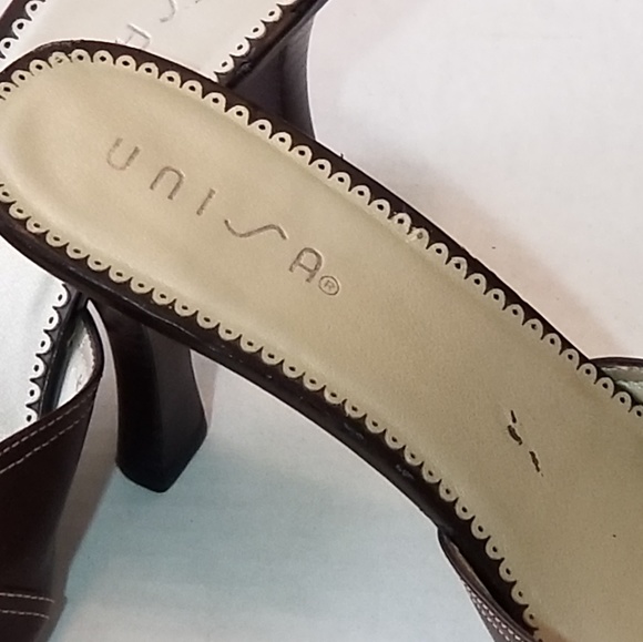 Unisa Brown Leather Mule - Picture 3 of 5